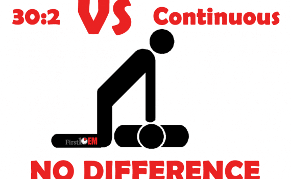 continuous chest compressions versus interrupted at 30:2