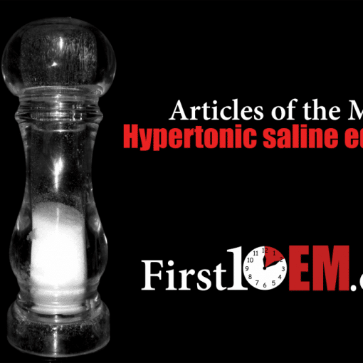 Hypertonic saline for elevated ICP