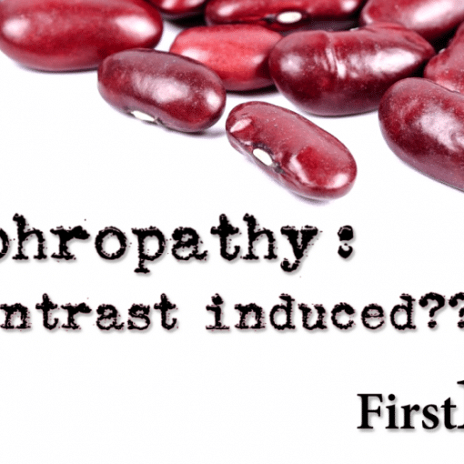 CIN contrast induced nephropathy FIRST10EM