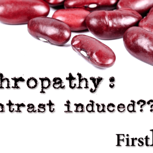 CIN contrast induced nephropathy FIRST10EM