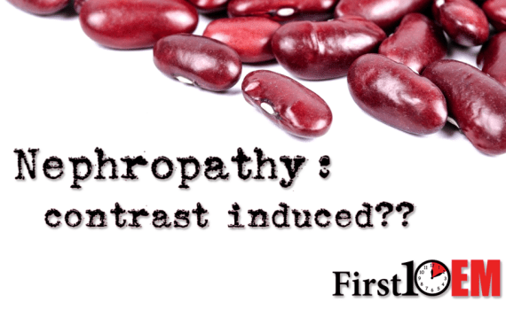 CIN contrast induced nephropathy FIRST10EM