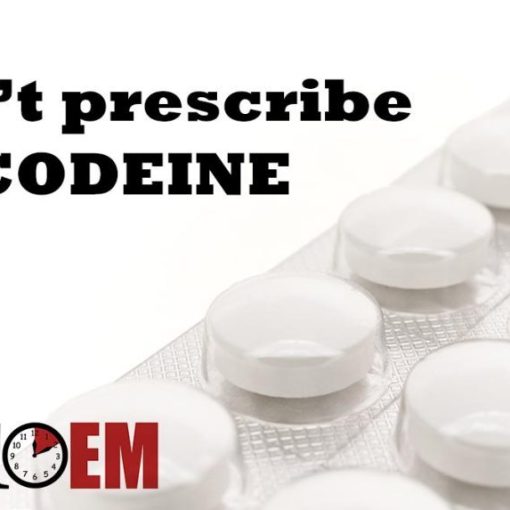 Don't prescribe codeine