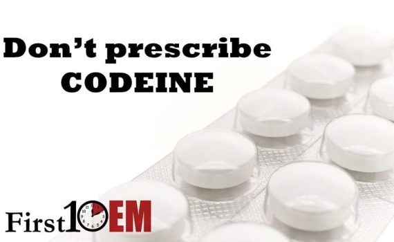 Don't prescribe codeine