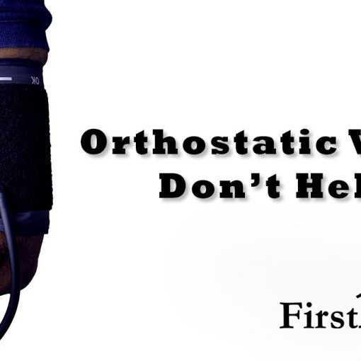 Orthostatic vital signs dont help