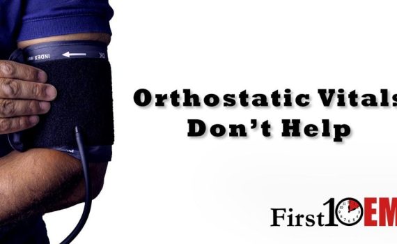 Orthostatic vital signs dont help