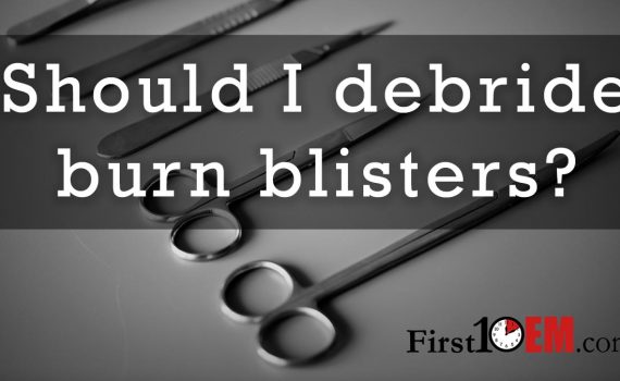 Should I debride burn blisters