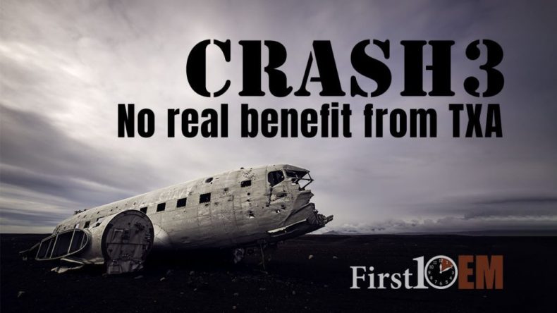 Crash 3 shows no benefit from TXA