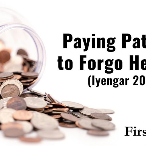 Paying patients to forgo head CT