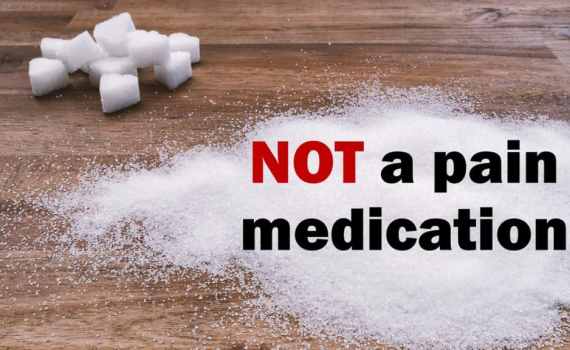 Sucrose is not a pain medication