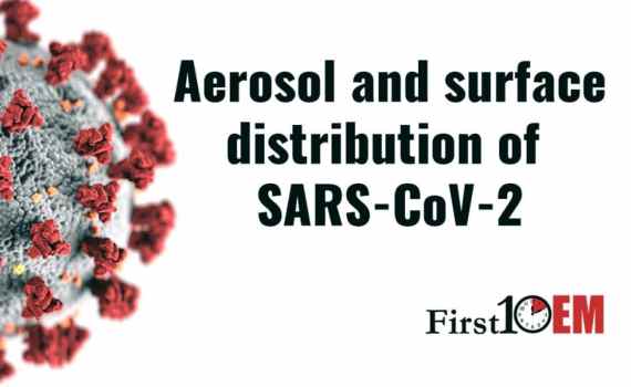 Aerosol and surface distribution SARS-COV-2 COVID-19
