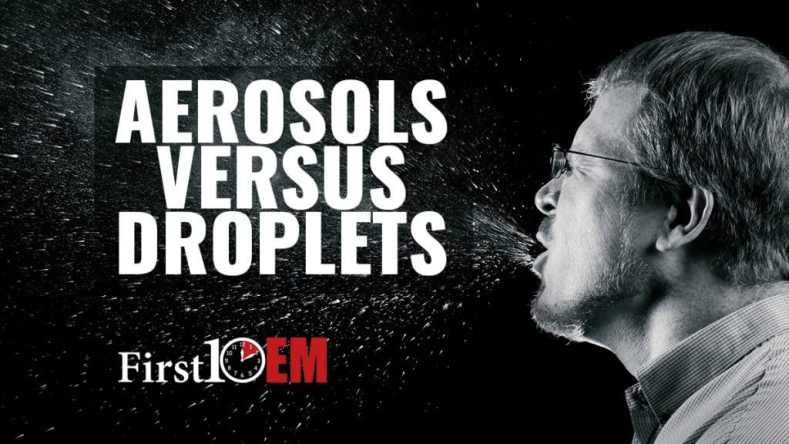 Aerosols droplets and airborne spread