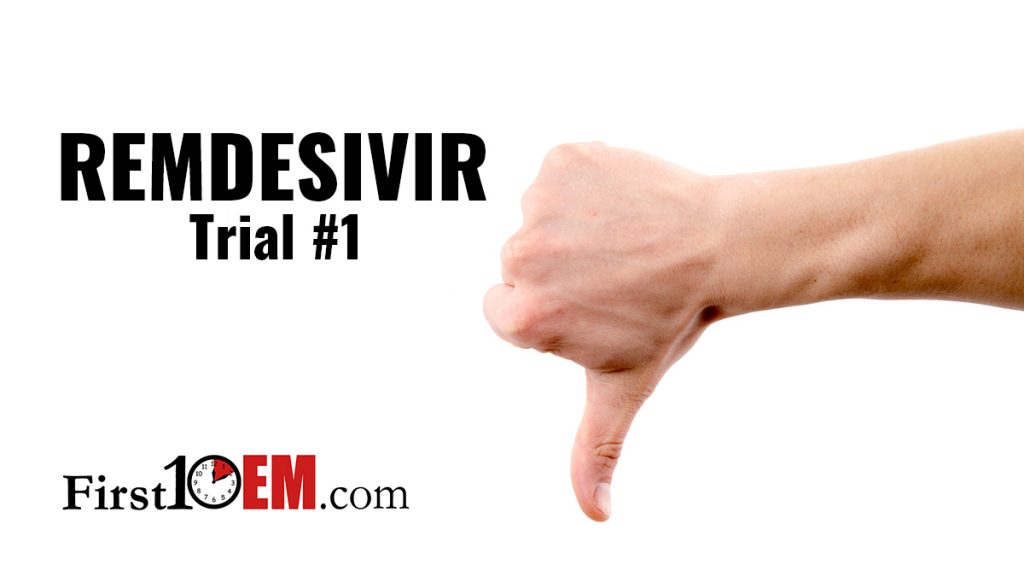 Remdesivir negative trial