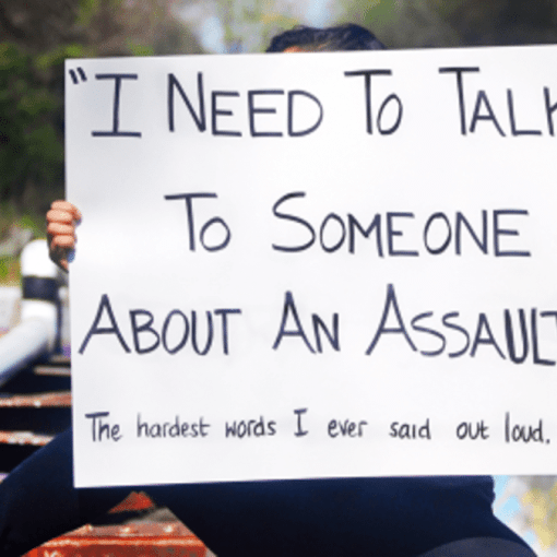 I need to talk to someone about assault