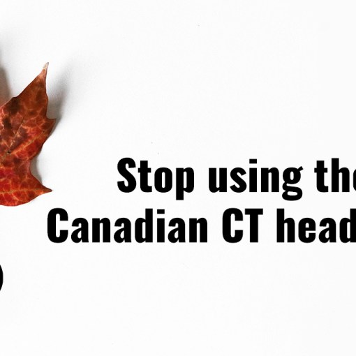 Stop using the Canadian CT head rule