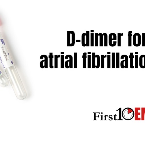 Ddimer for atrial fibrillation