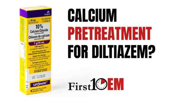 calcium pretreatment for diltiazem in atrial fibrillation