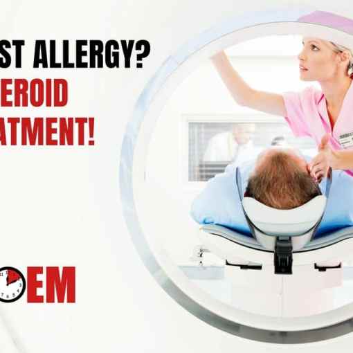 Stop steroid pretreatment for CT contrast allergy First10EM